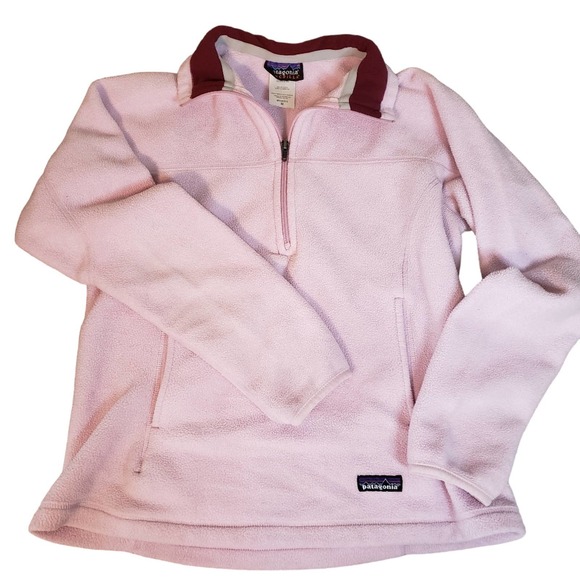 Patagonia Jackets & Blazers - Patagonia Synchilla Pink Fleece Pullover Pink Made In USA SZ M